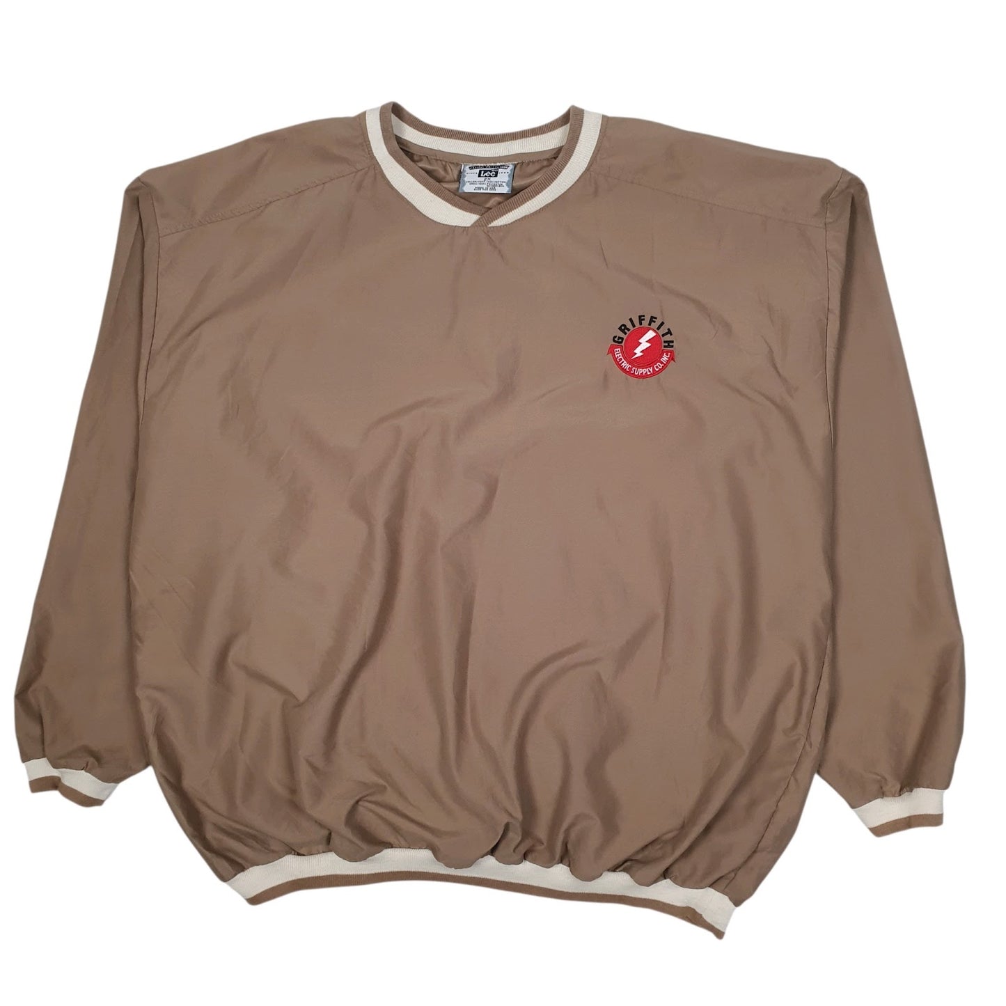 Mens Brown Lee Vintage 90s Made In USA Pullover  Coat