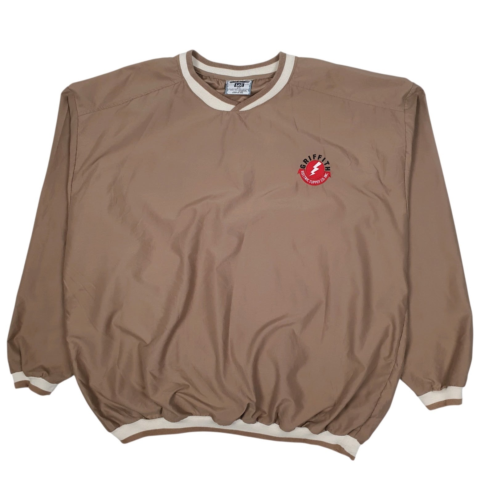 Mens Brown Lee Vintage 90s Made In USA Pullover  Coat