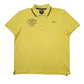 Mens Yellow Lonsdale  Short Sleeve Polo Shirt