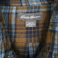 Mens Brown Eddie Bauer Flannel  Shirt