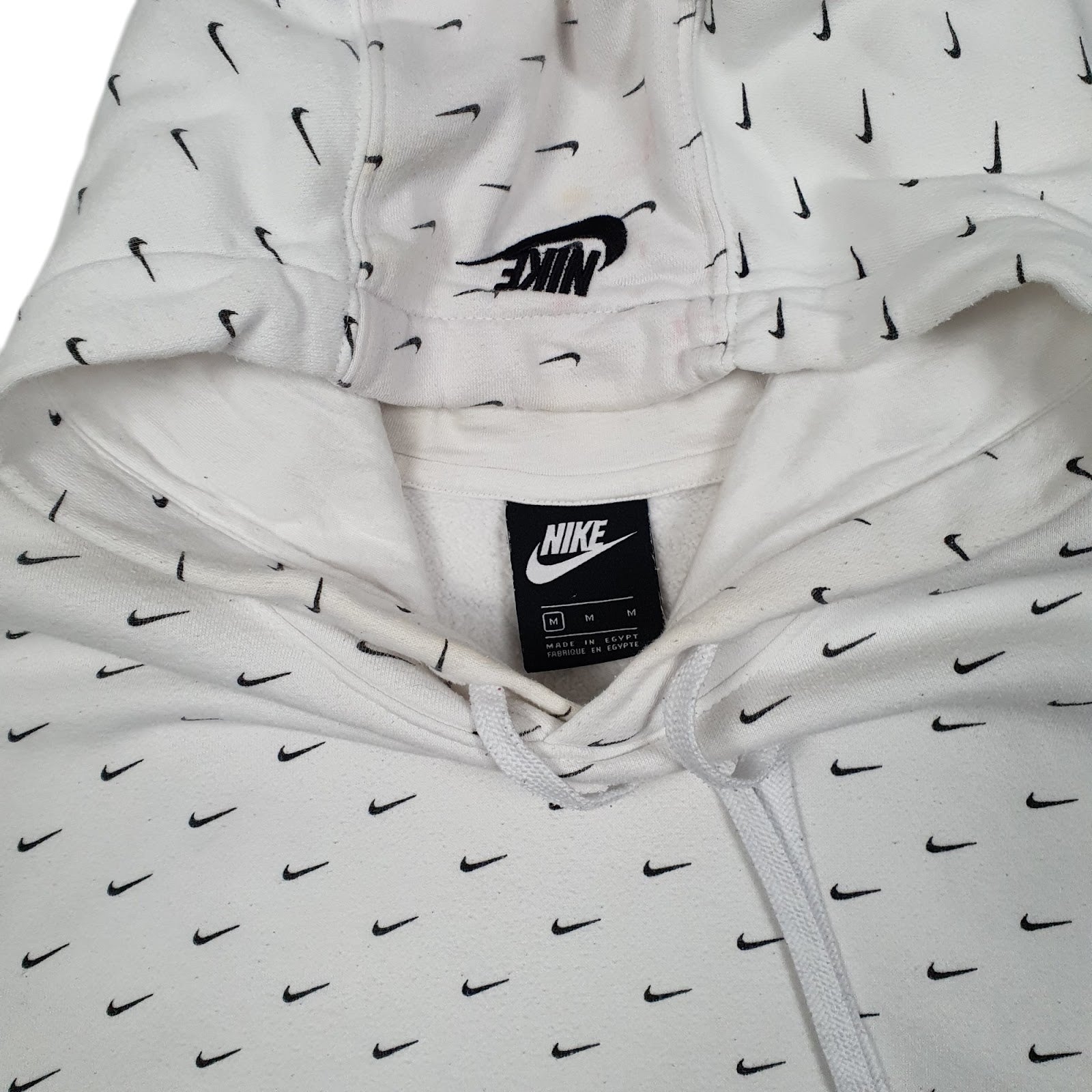 Mens White Nike  Hoodie Jumper