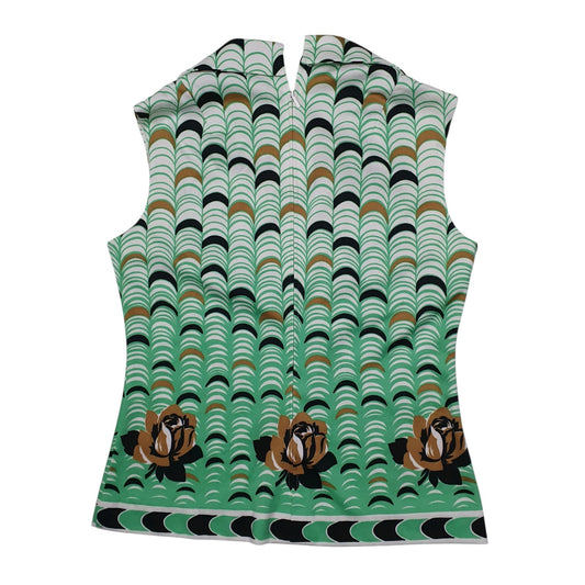 Womens Green MK Modelle Vintage 90s Sleeveless  Shirt