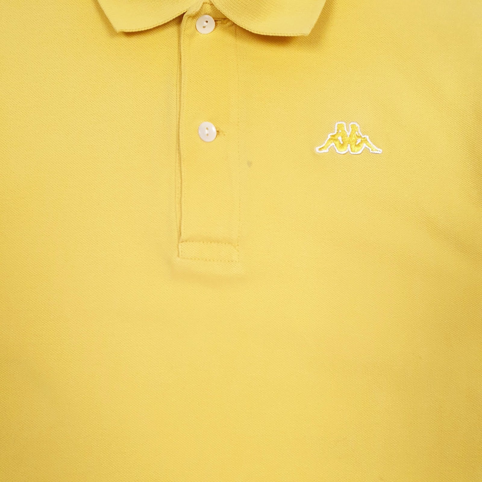 Mens Yellow Kappa   Polo Shirt