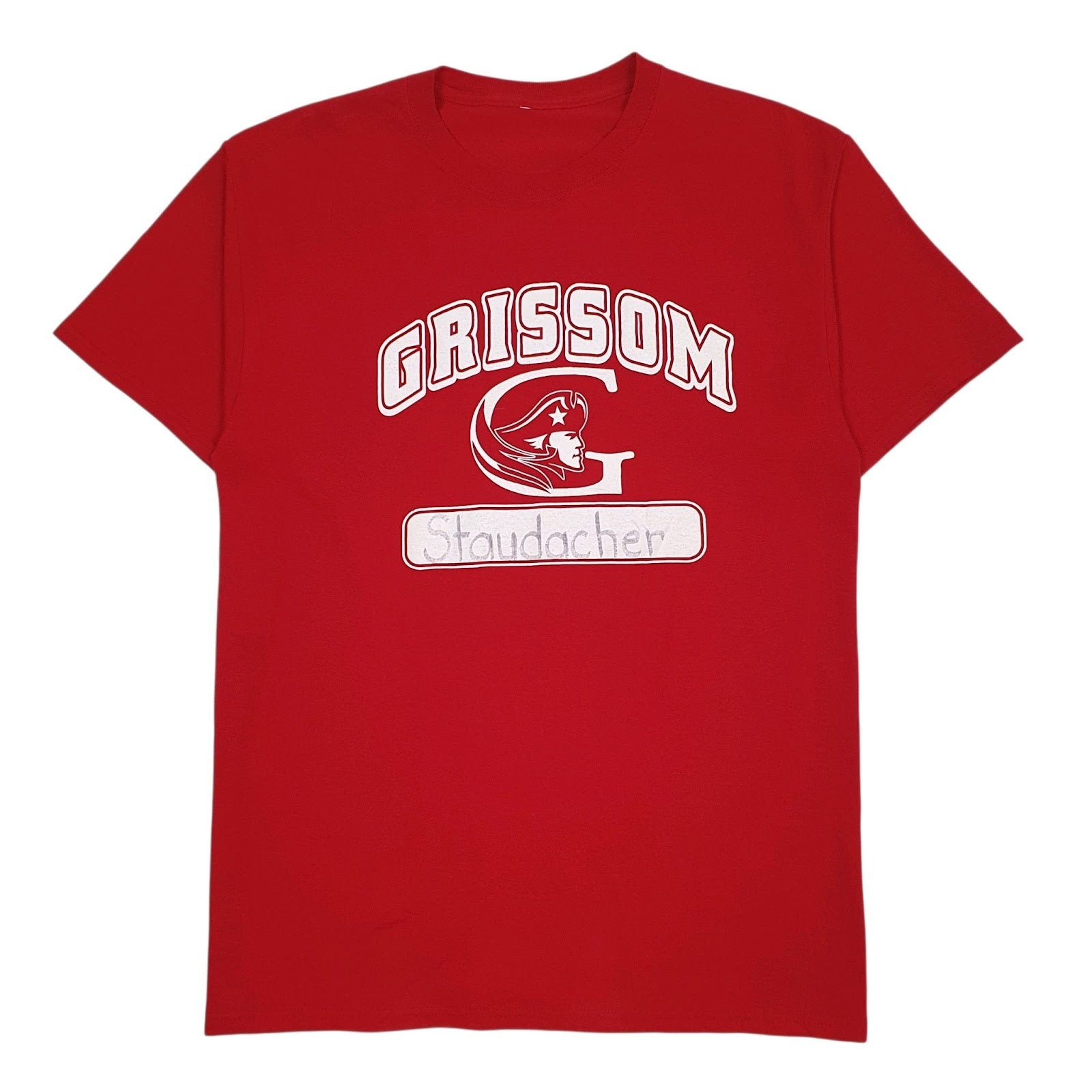 Mens Red Unbranded Grissom Short Sleeve T Shirt