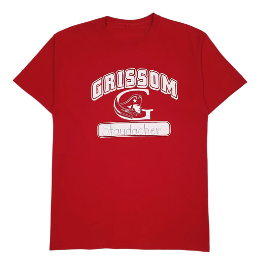 Mens Red Unbranded Grissom Short Sleeve T Shirt