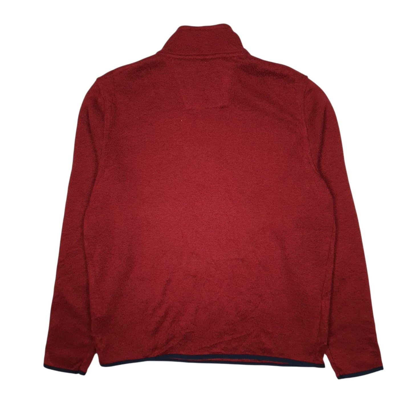 Mens Red Nautica  Quarter Zip Jumper