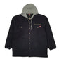 Mens Navy Wrangler Hooded Chore  Coat