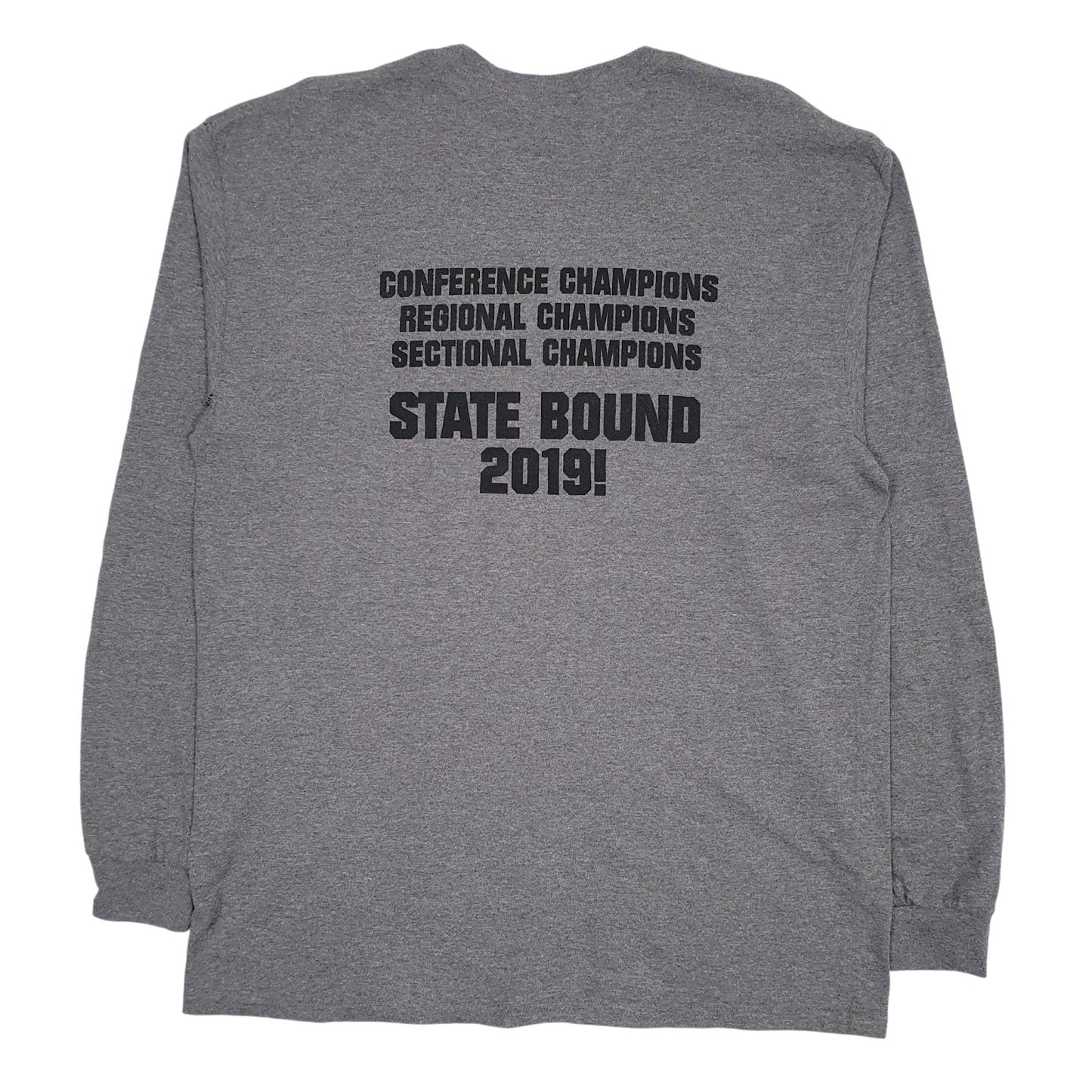 Mens Grey Unbranded New Richmond State Soccer  T Shirt