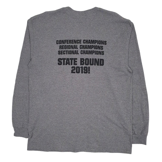Mens Grey Unbranded New Richmond State Soccer  T Shirt