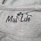 Womens Grey Miss Life Blouse  T Shirt