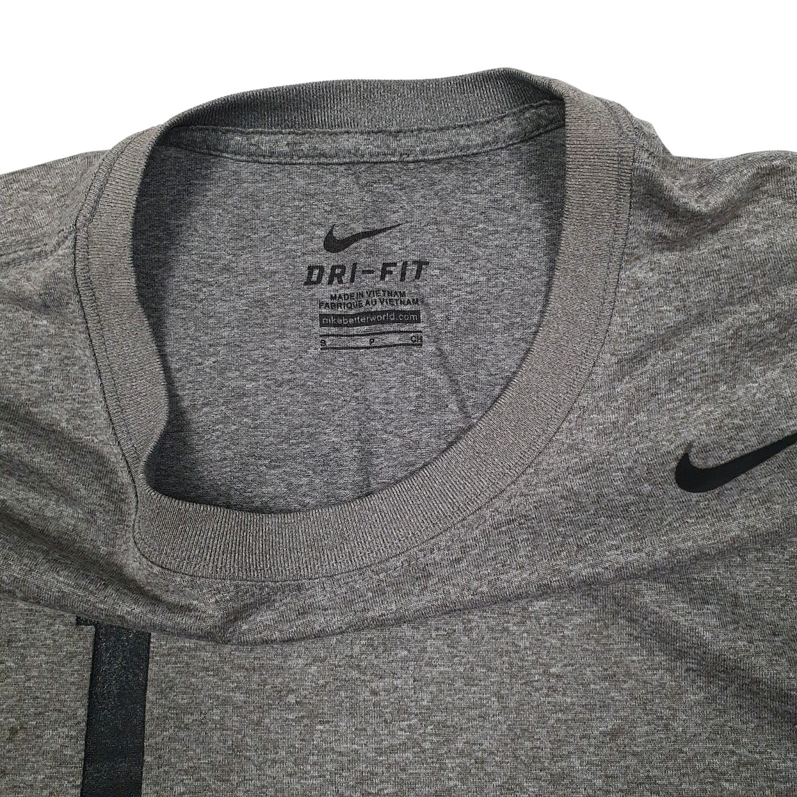 Mens Grey Nike Dri Fit  T Shirt