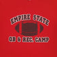 Mens Red Fruit Of The Loom Empire State  T Shirt