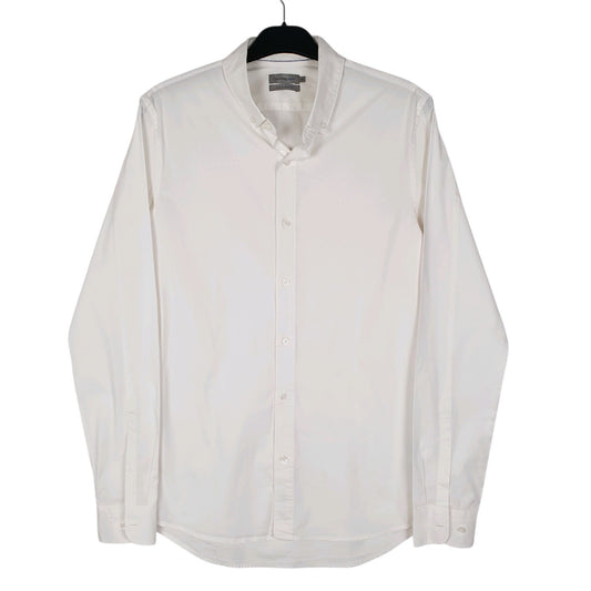 Mens White Calvin Klein  Long Sleeve Shirt