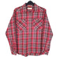 Mens Red Fox Fire Flannel Long Sleeve Shirt