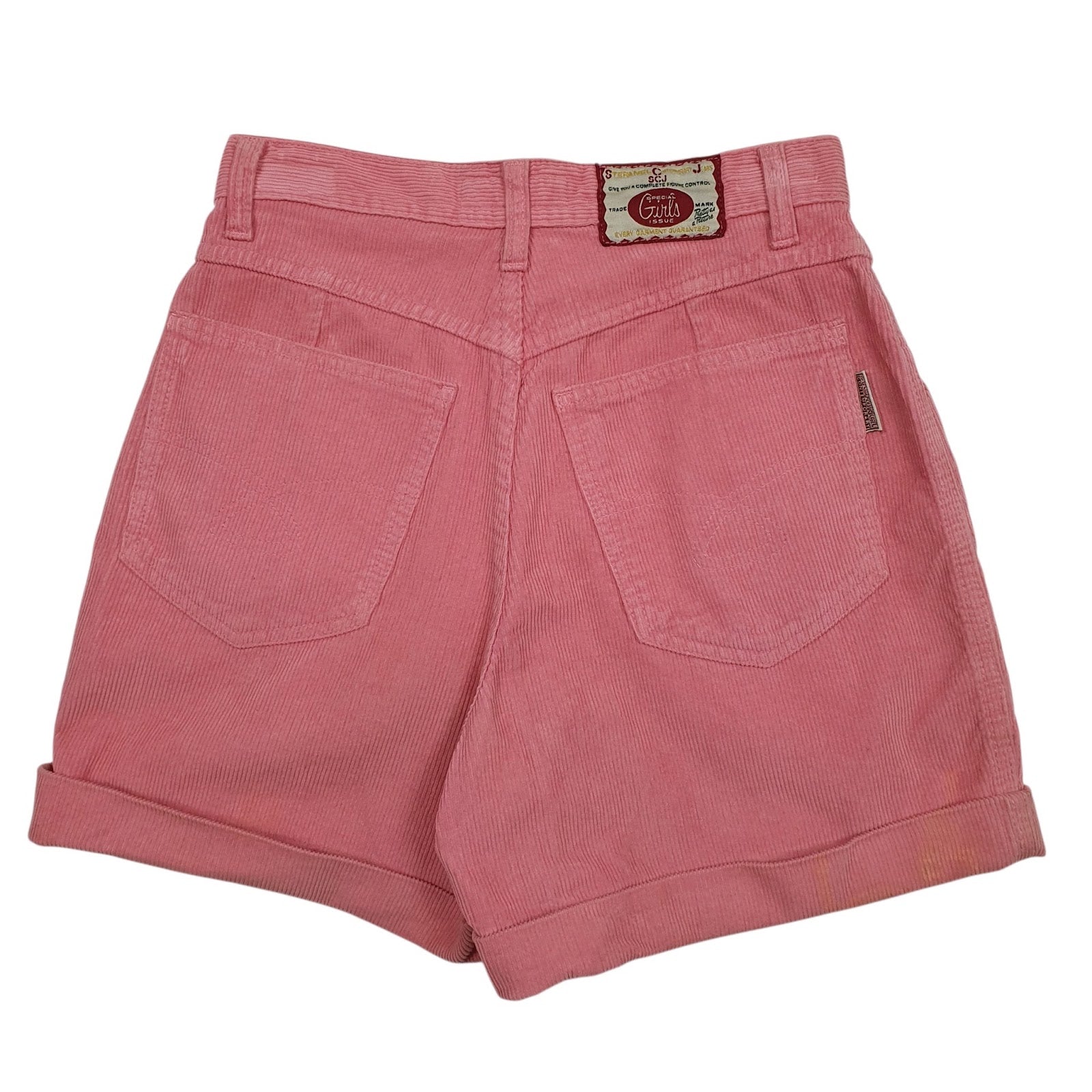 Womens Pink Stefanel Contemporary Corduroy  Shorts