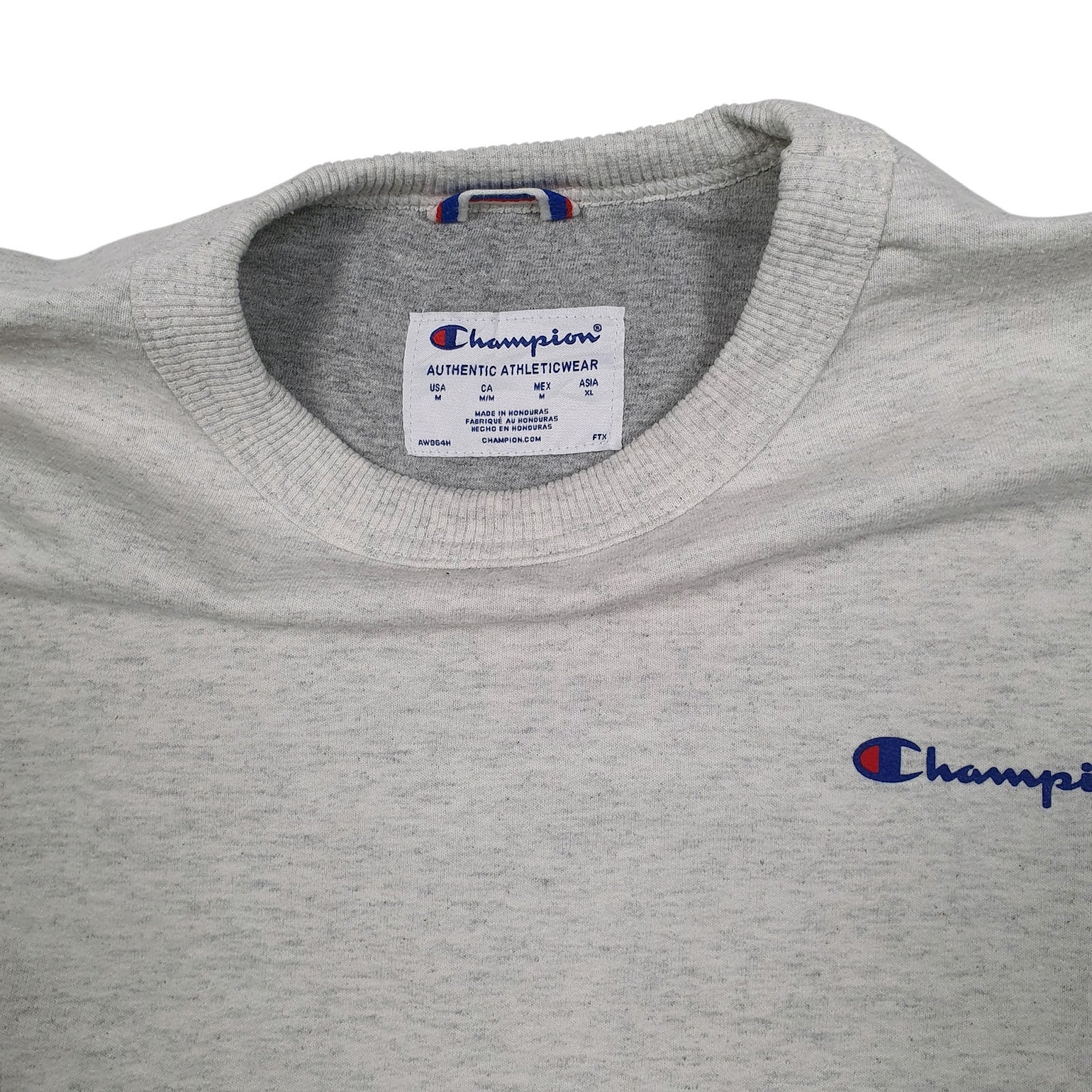 Mens Grey Champion  Crewneck Jumper