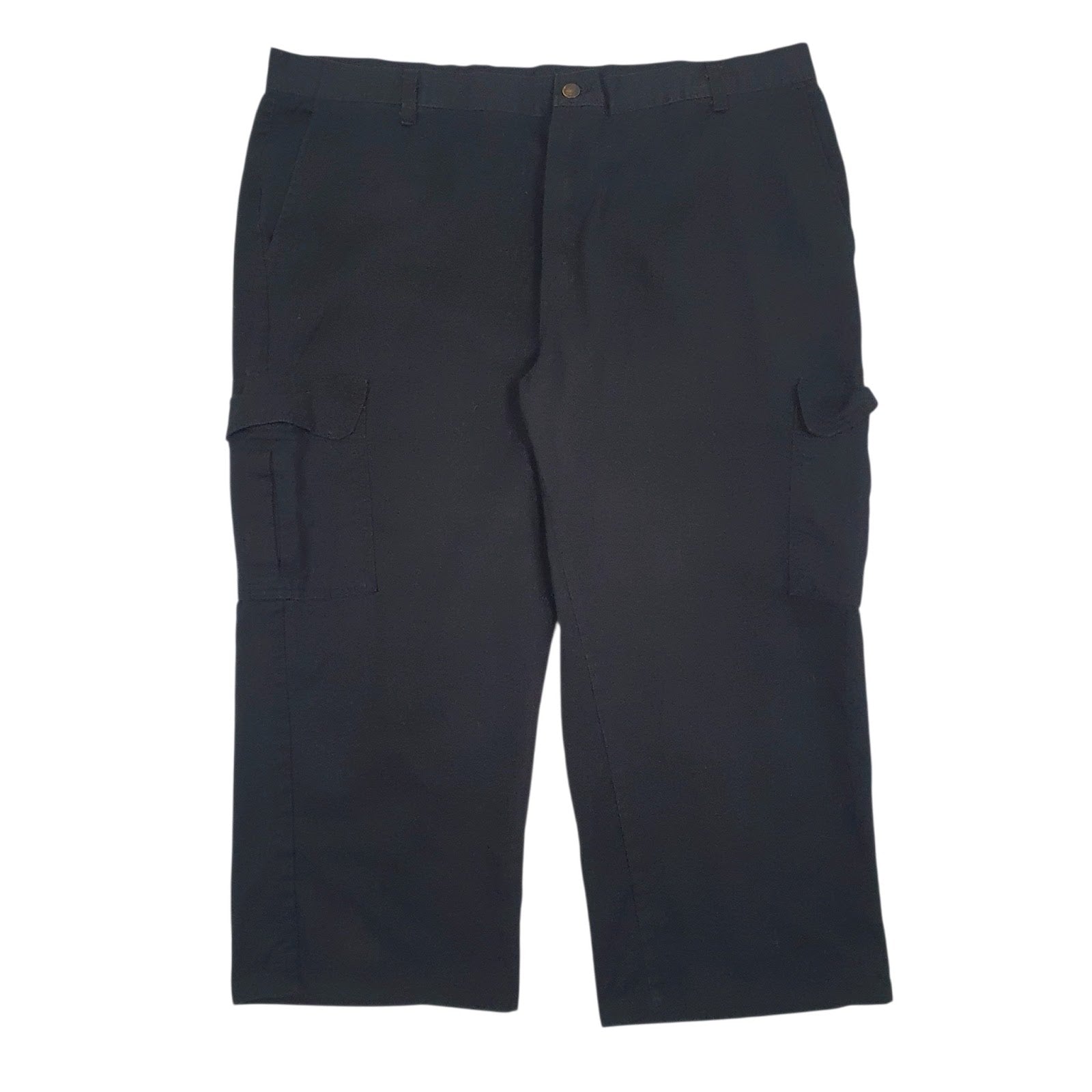Mens Black Dickies Workwear Cargo Trousers