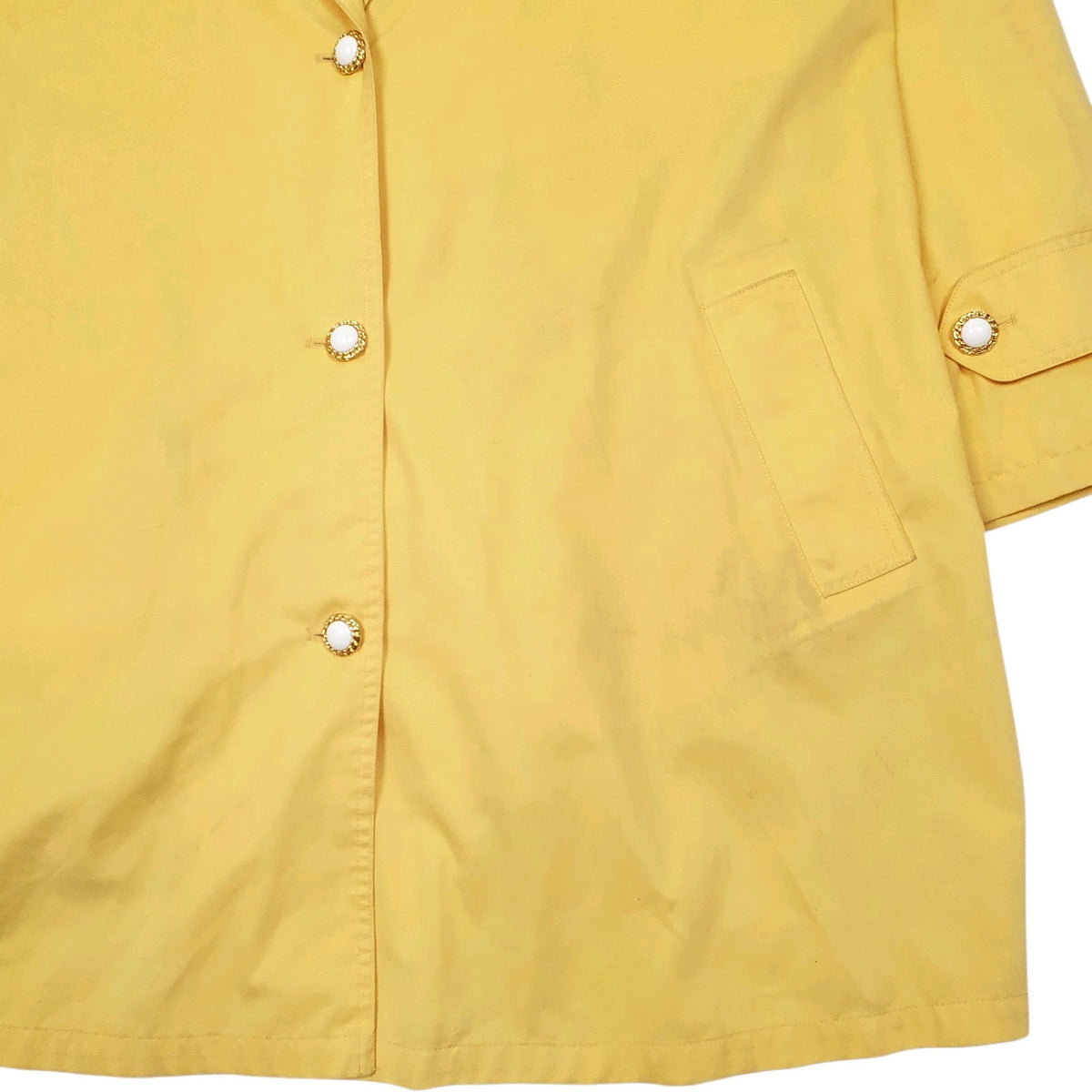 Womens Yellow Laura Biagiotti Bears Bazaar Vintage 80s 90s  Coat