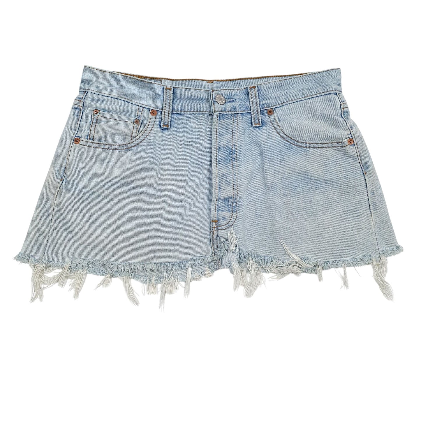 Womens Blue Levis  Denim Shorts