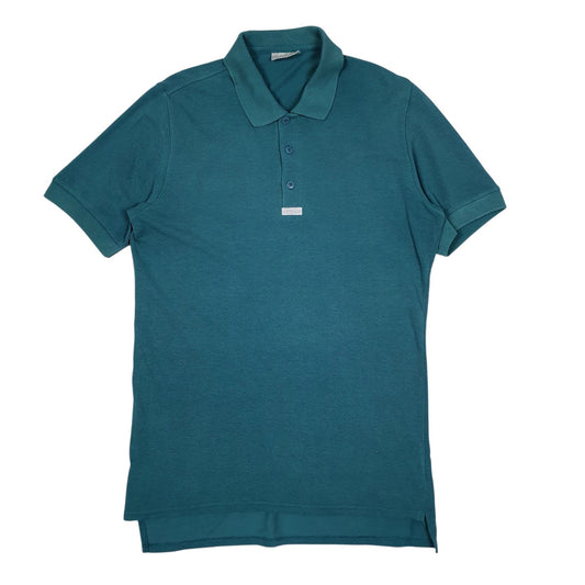 Mens Blue Adidas Vintage 00s Short Sleeve Polo Shirt