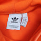 Mens Orange Adidas Baggy Hoodie Jumper