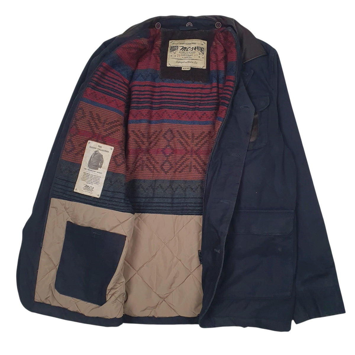 Mens Navy MCS Cavaliere Rio Grande Sanforized  Coat