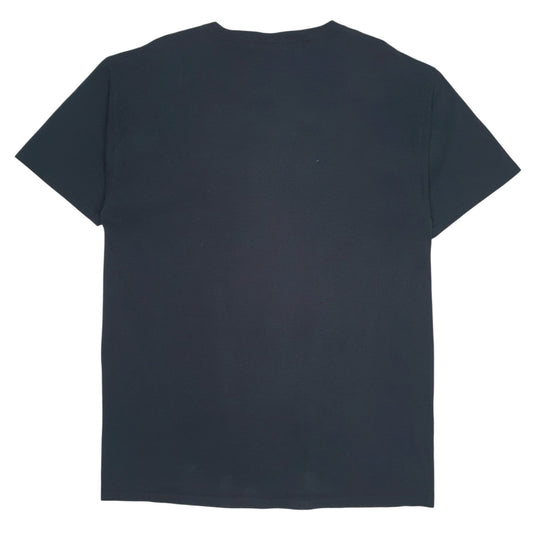 Mens Black Fruit Of The Loom Spartans  T Shirt