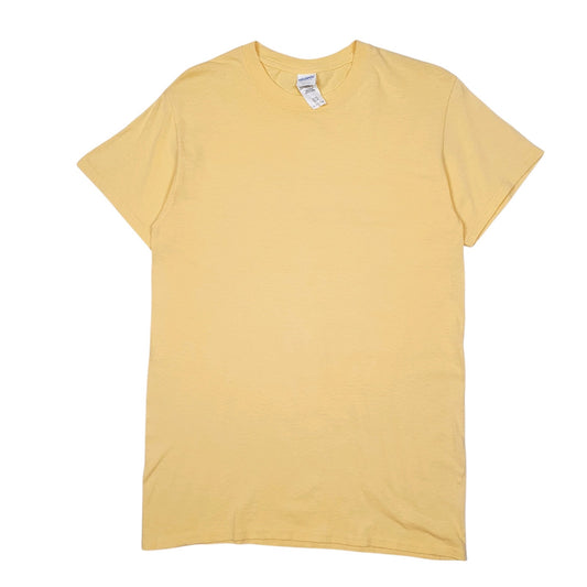 Mens Yellow Gildan  Short Sleeve T Shirt