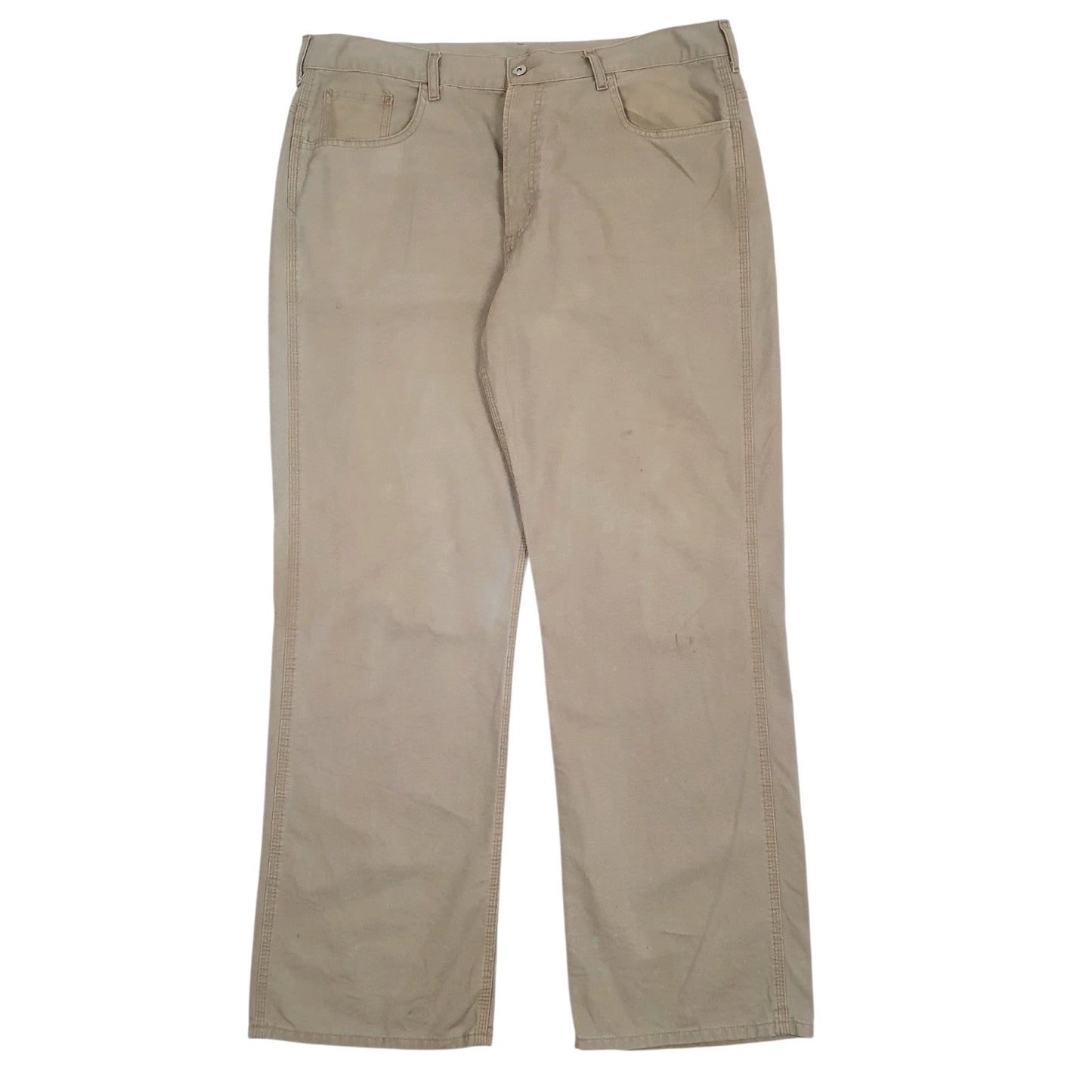 Mens Beige Carhartt Workwear Chino Trousers
