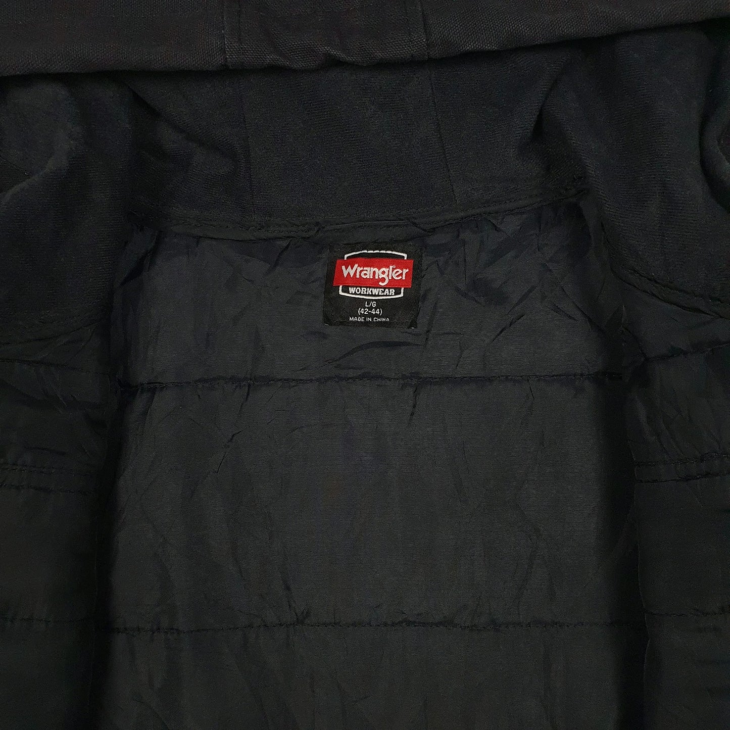 Mens Navy Wrangler Workwear Hoodie  Coat