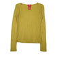 Womens Green Oscar De La Renta Knit V Neck Jumper