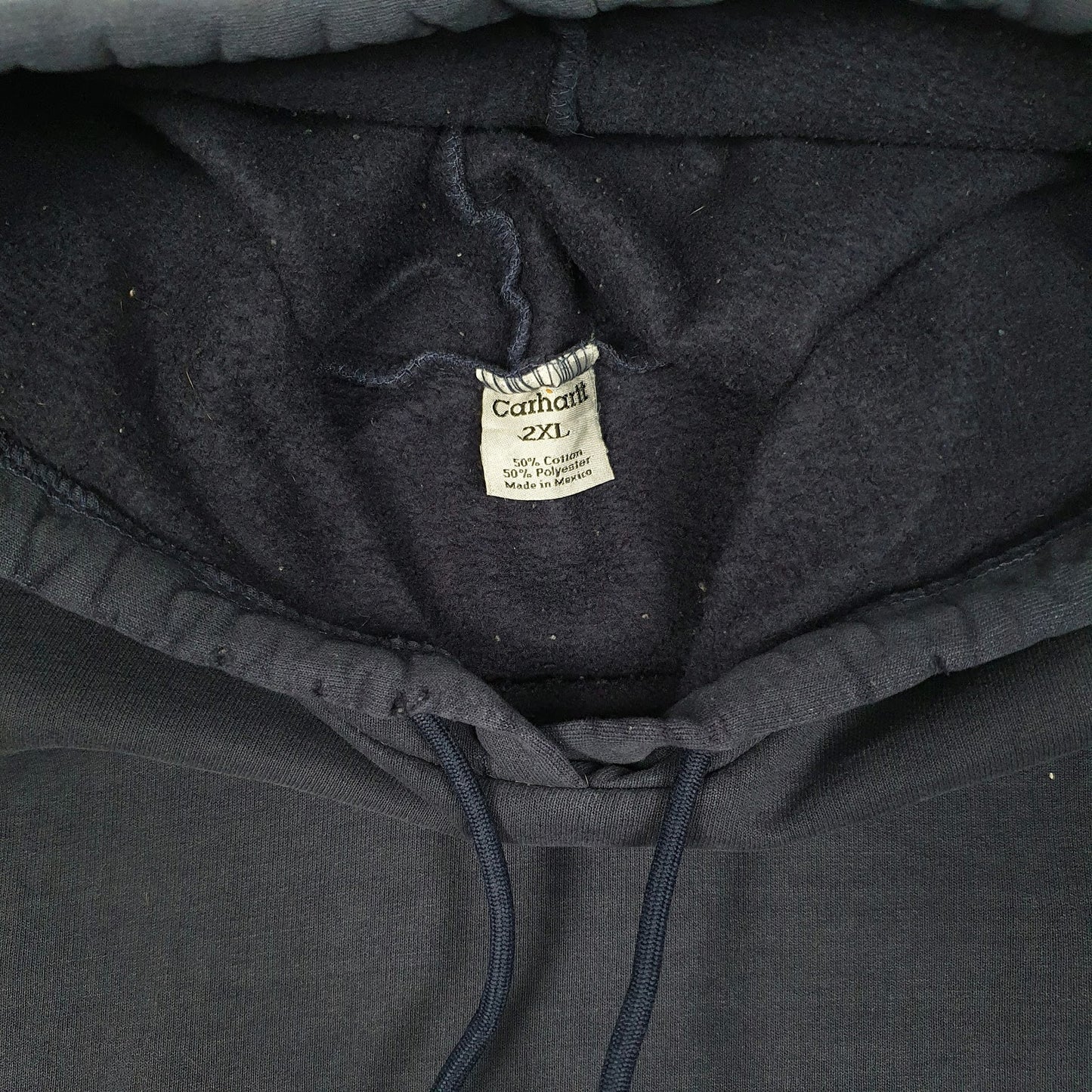Mens Navy Carhartt Vintage 00s Hoodie Jumper