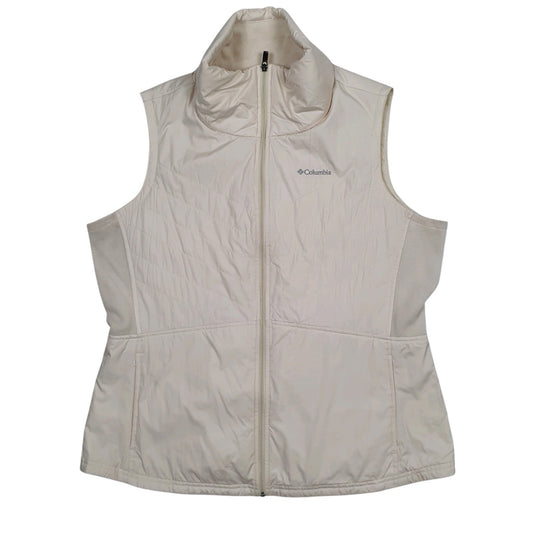 Womens Cream Columbia Sportswear Company Puffer  Coat