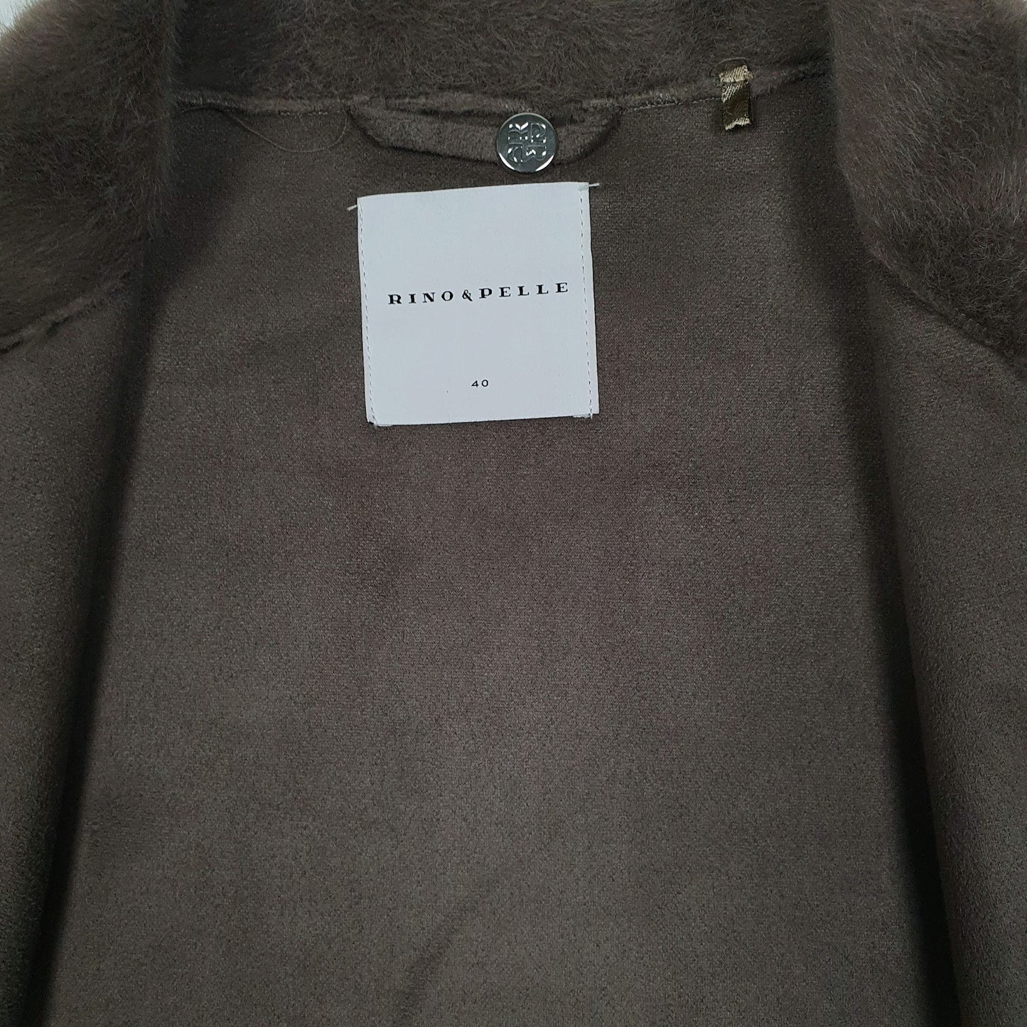 Womens Grey Rino & Pelle Cloak Throw Shoal Quarter Zip Coat
