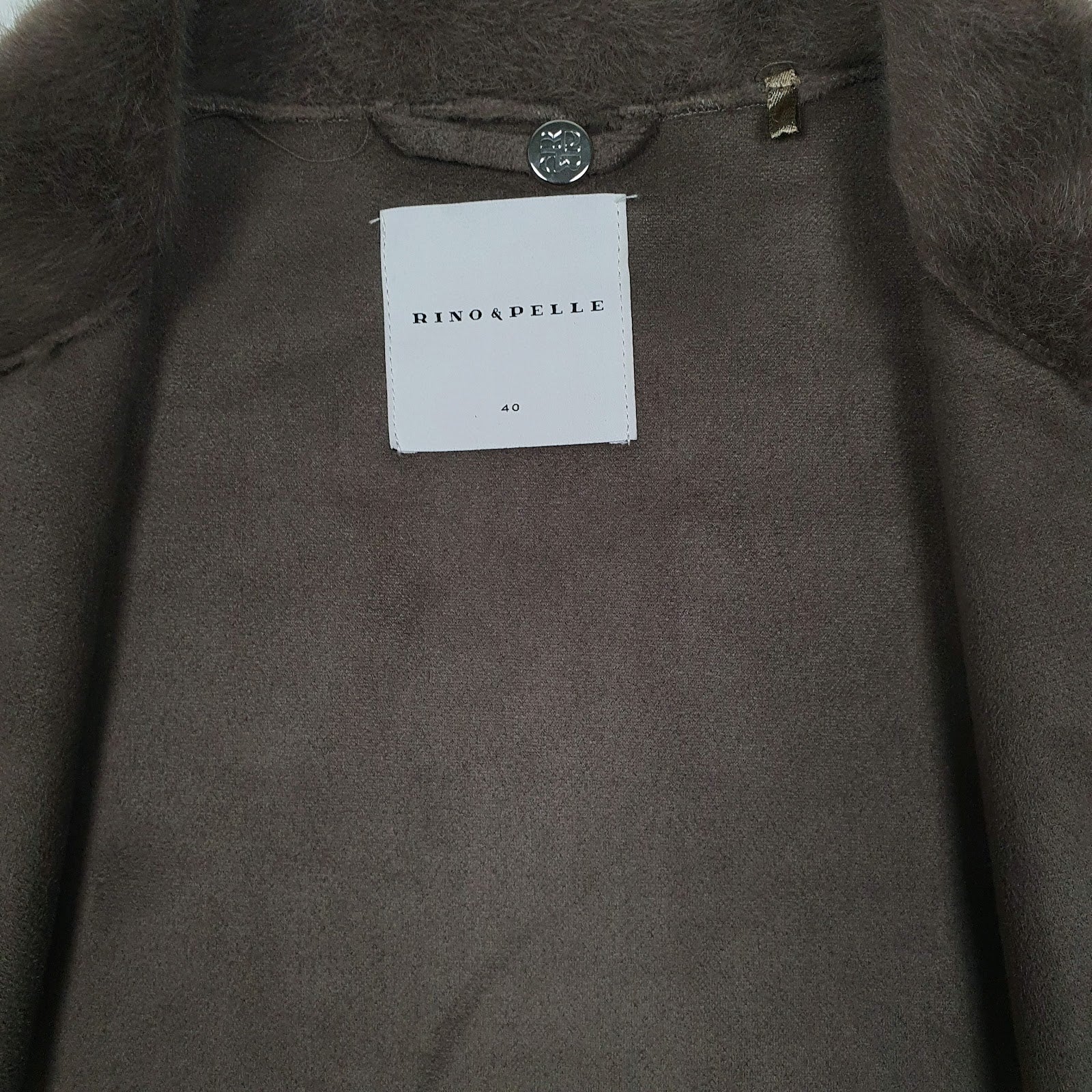 Womens Grey Rino & Pelle Cloak Throw Shoal Quarter Zip Coat