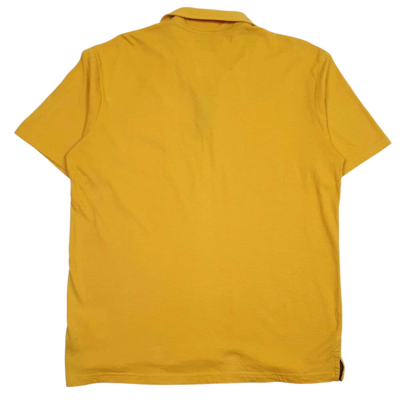 Mens Yellow Atlas  Hoodie Polo Shirt
