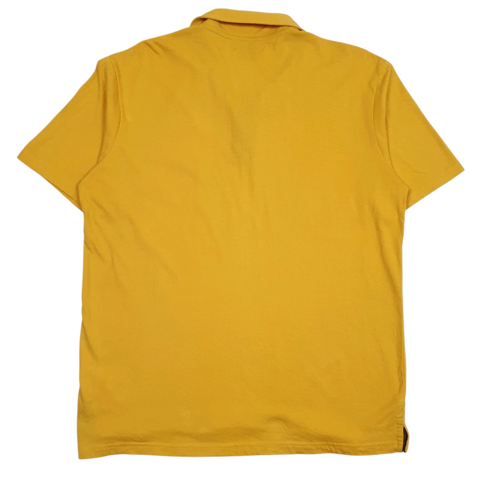 Mens Yellow Atlas  Hoodie Polo Shirt