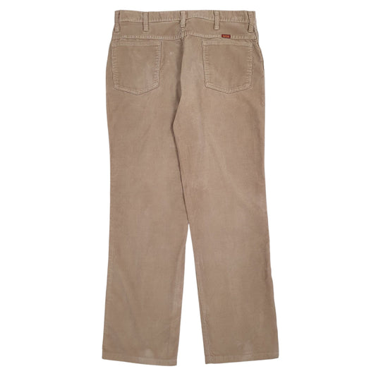 Mens Brown Rustlers Vintage 90s Made In USA  Trousers