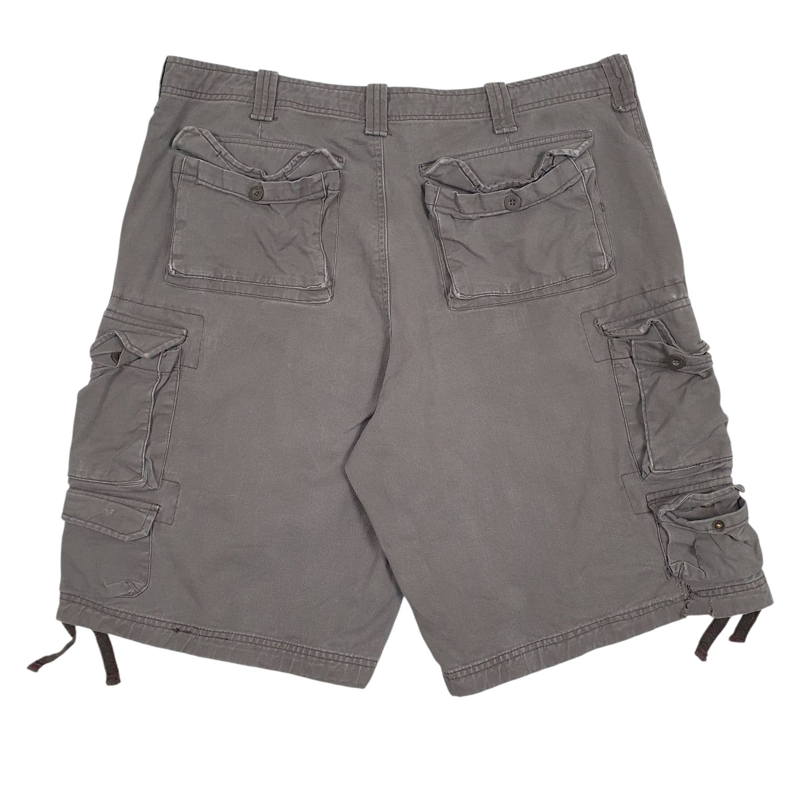 Mens Grey Lee Dungarees  Shorts