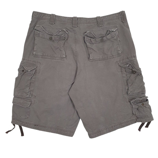 Mens Grey Lee Dungarees  Shorts