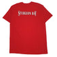 Mens Red Fruit Of The Loom Clipper  T Shirt