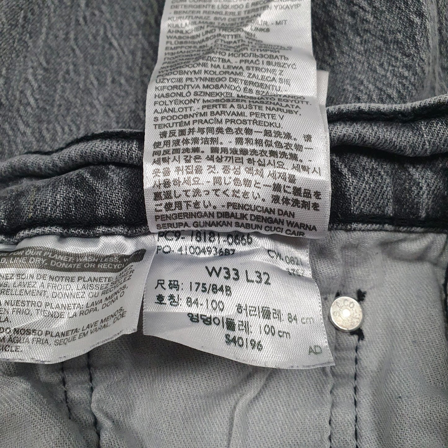 Mens Grey Levis   Jeans