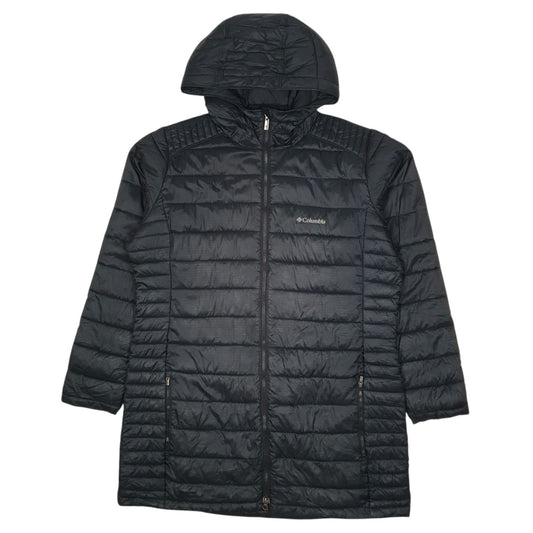 Womens Black Columbia Sportswear Company Parka Longline Trench Crewneck Coat