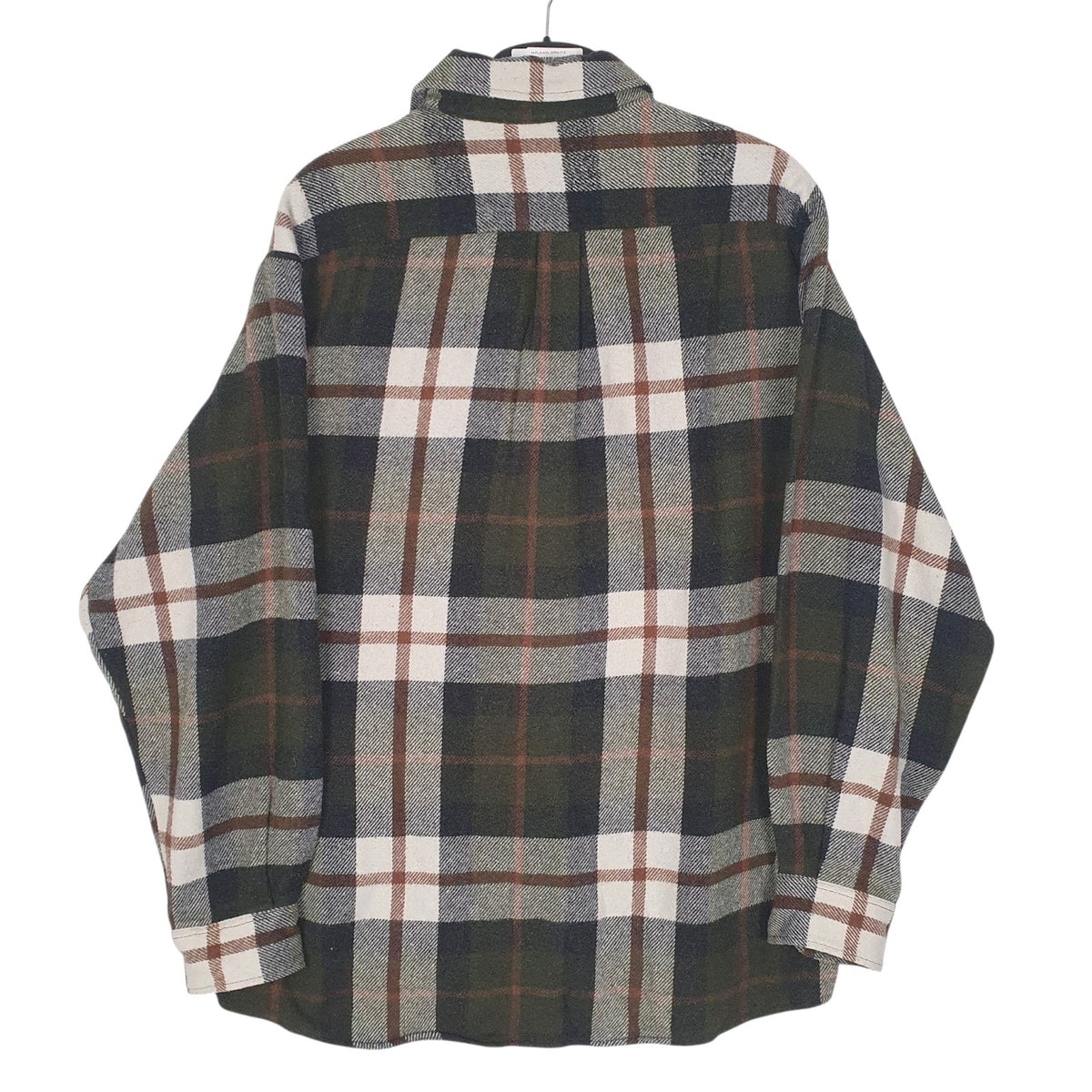 Mens Green Australian Vintage Flannel  Shirt