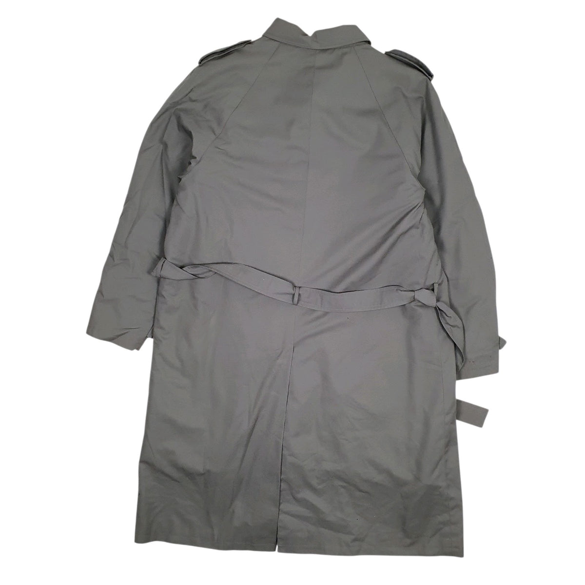 Mens Grey Aquatempora Faux Fur Longline  Coat