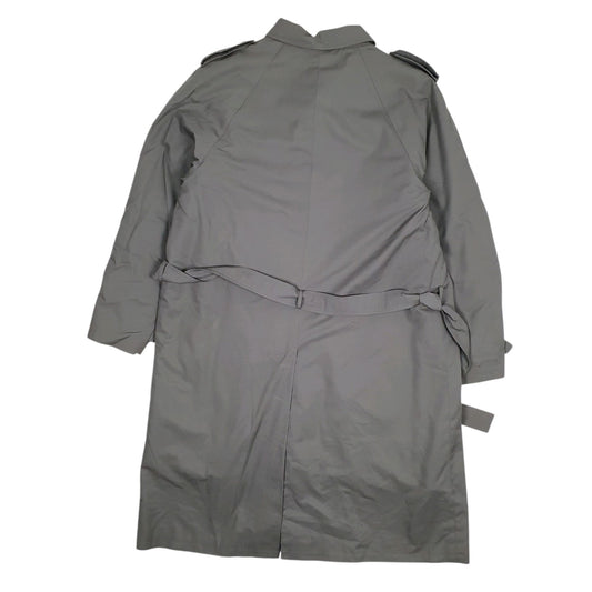 Mens Grey Aquatempora Faux Fur Longline  Coat