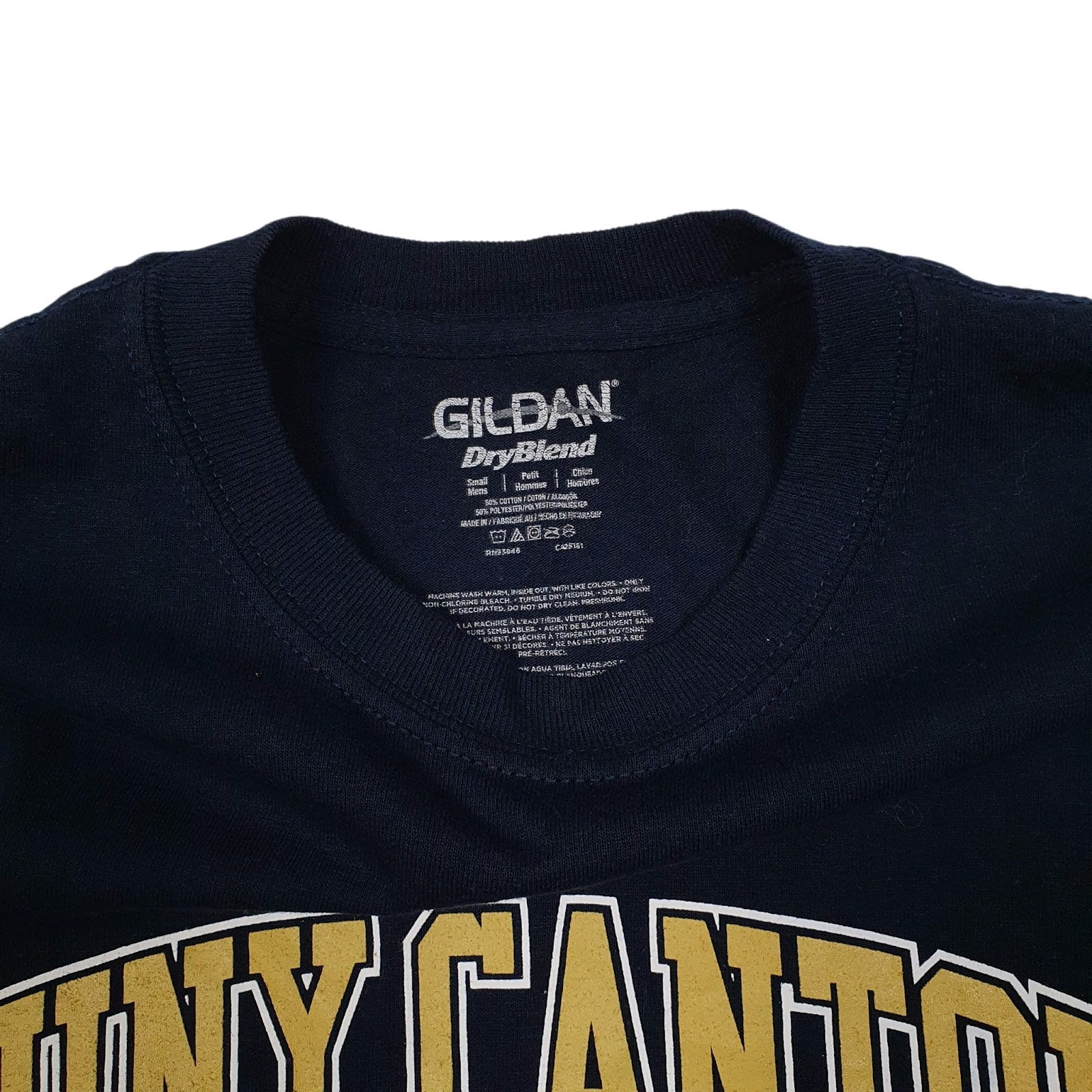 Mens Navy Gildan Suny Canton  T Shirt