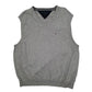 Mens Grey Tommy Hilfiger Lightweight Vest Jumper
