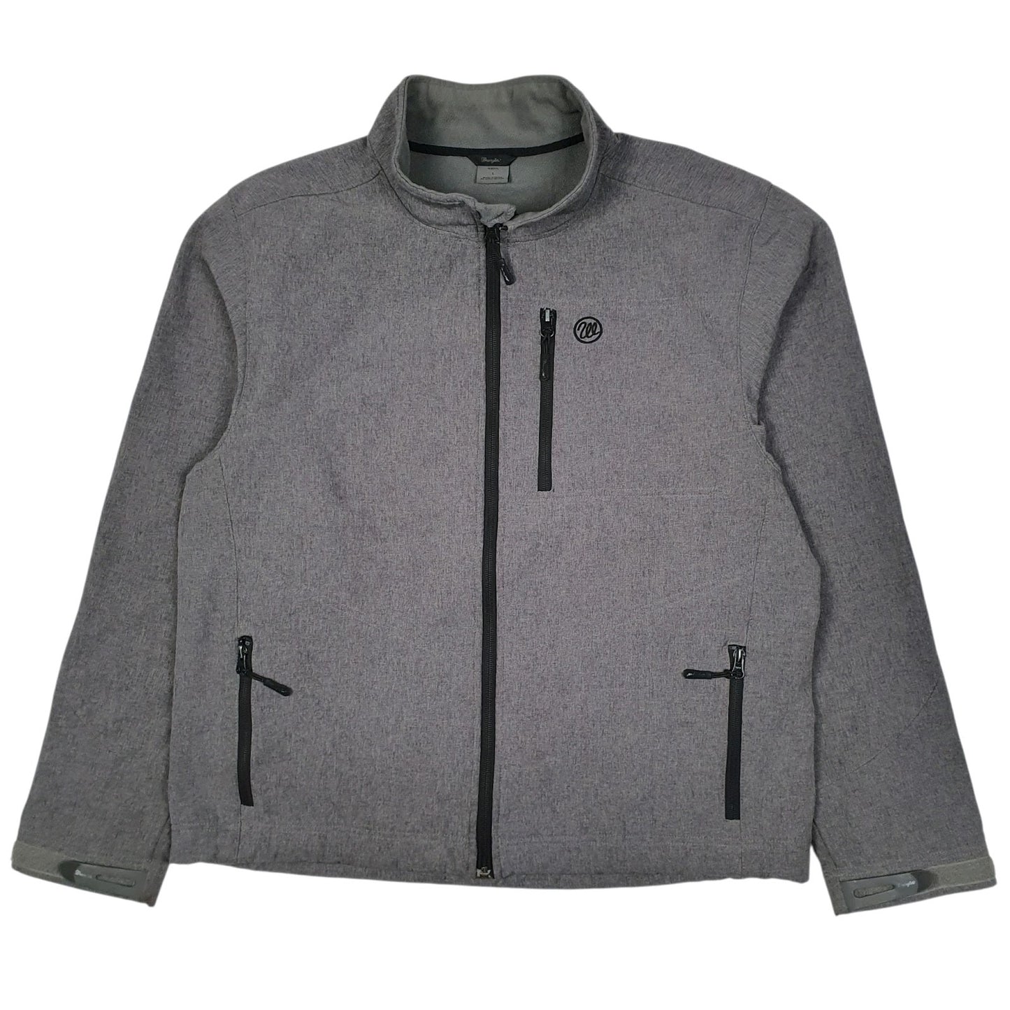 Mens Grey Wrangler Windbreaker  Coat
