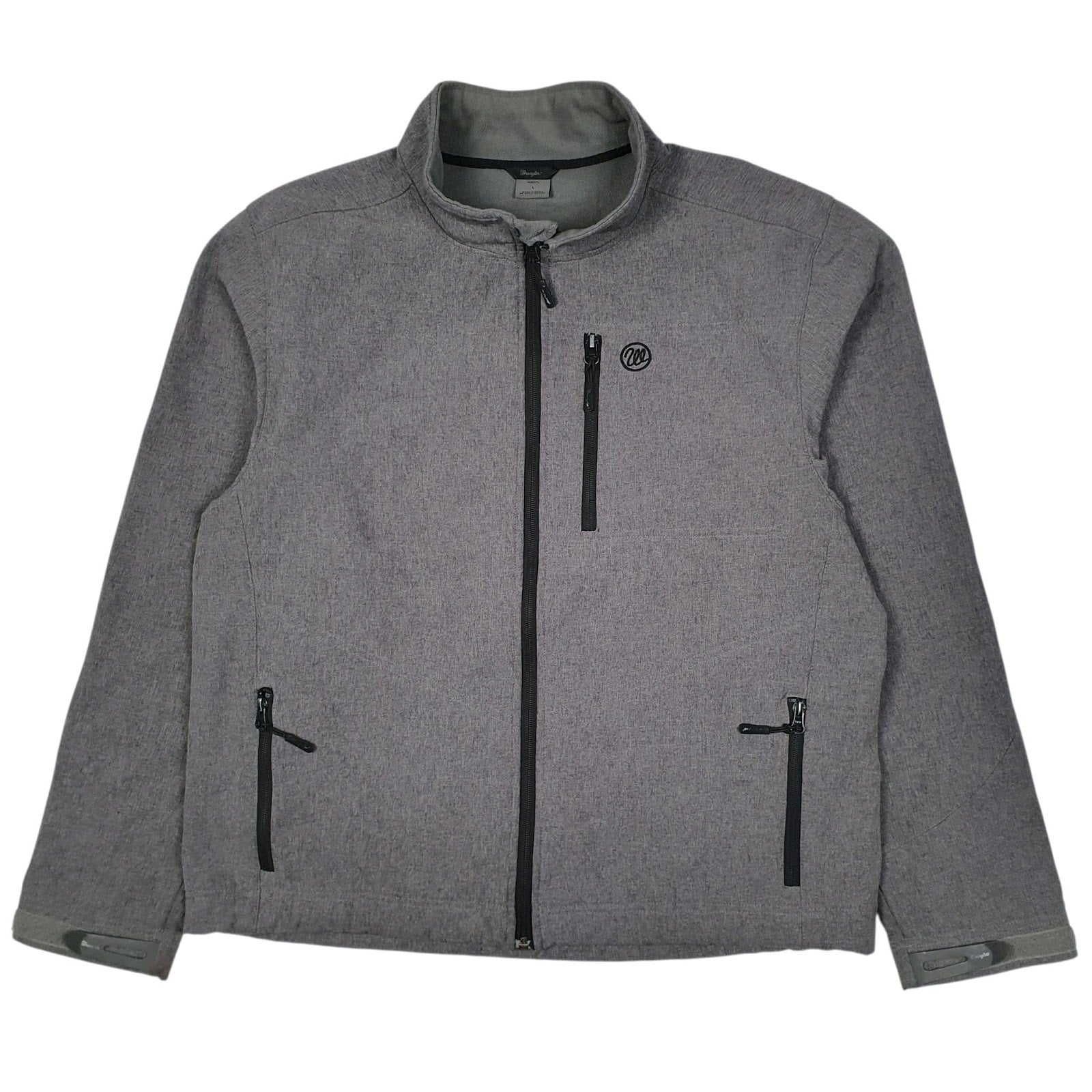Mens Grey Wrangler Windbreaker  Coat